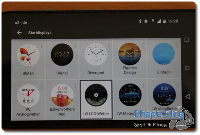 Ziffernblätter Android Smartwatch